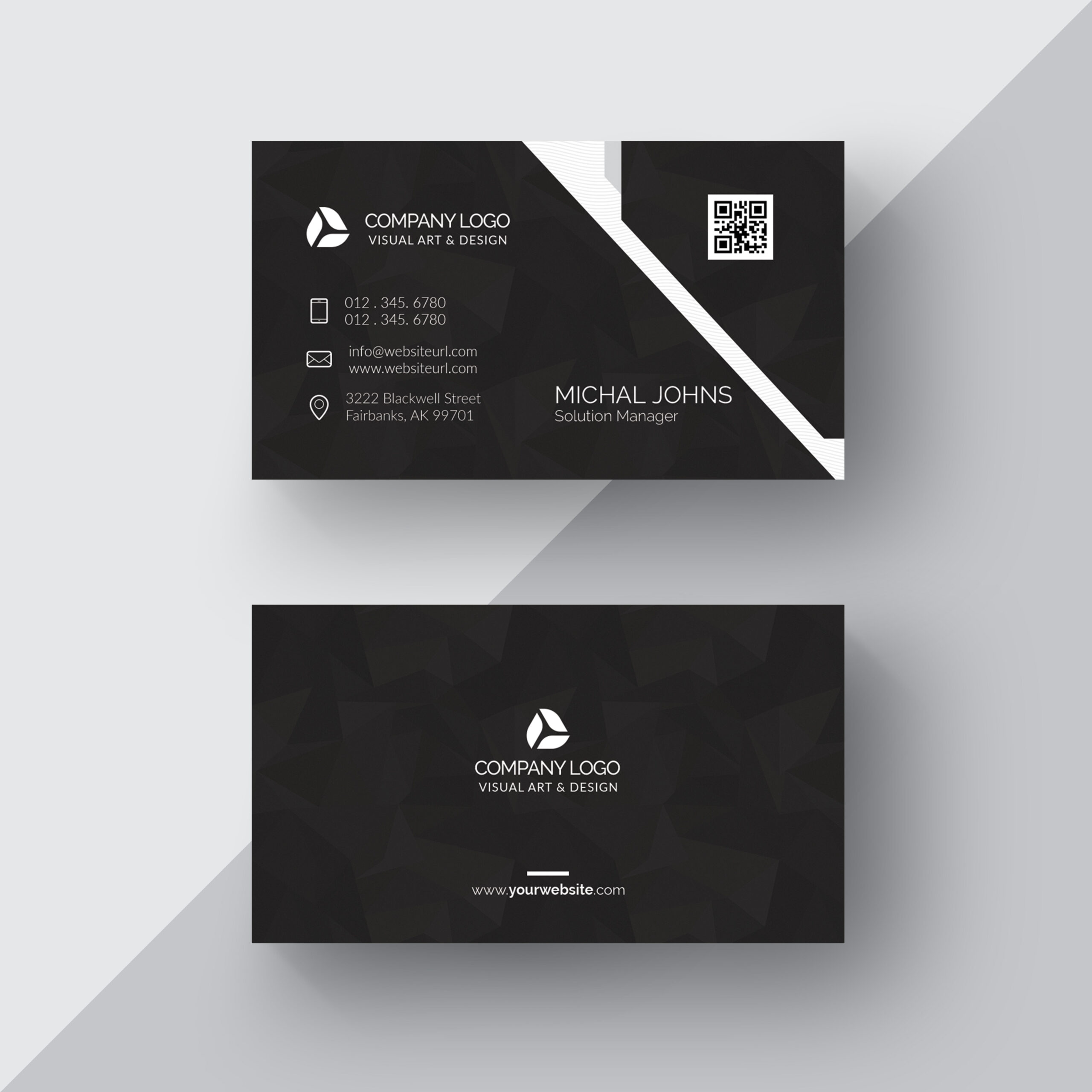 SILVER FOIL BUSINESS CARD